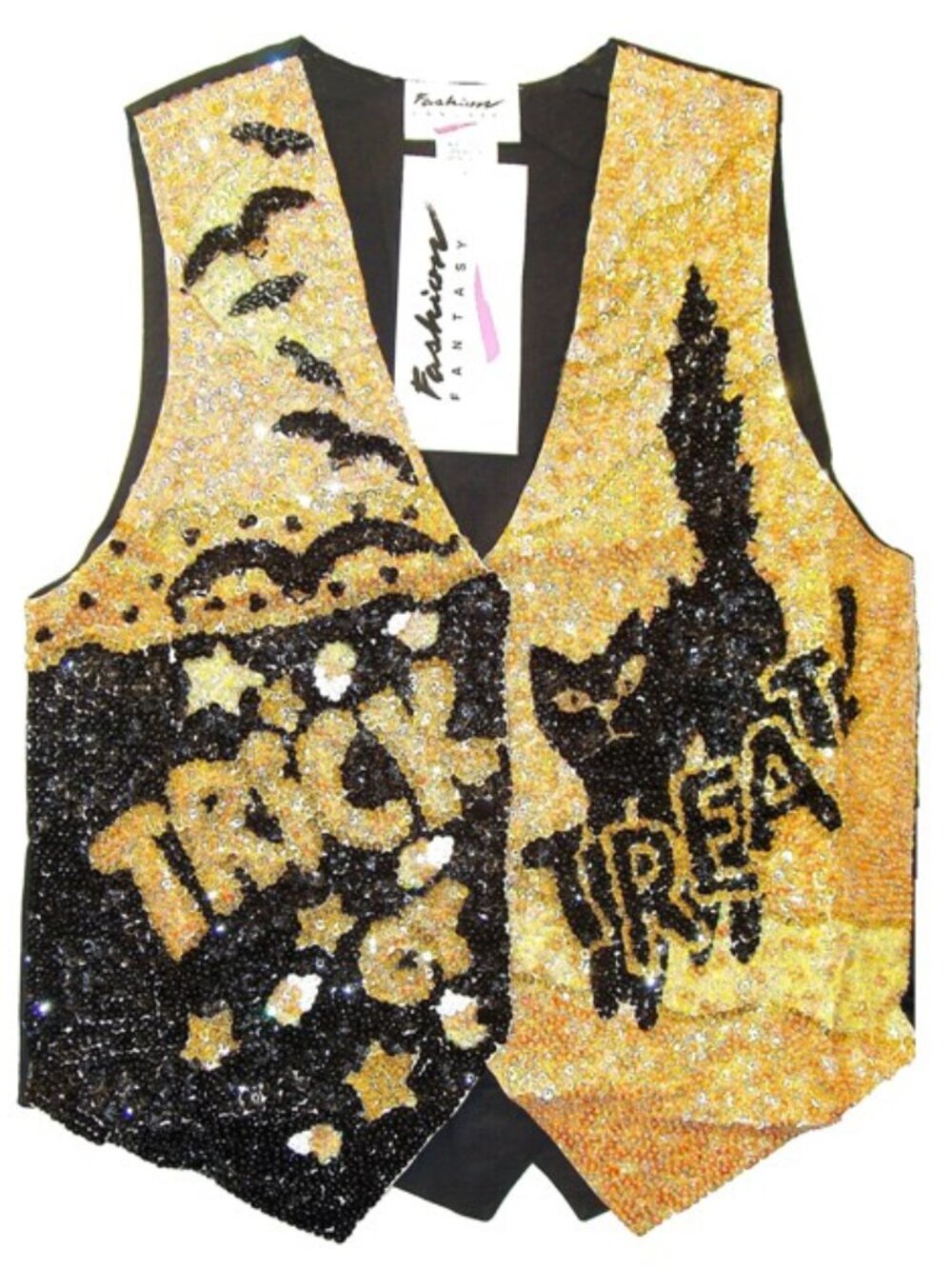 Beaded Sequin Vest Trick Or Treat Top, Sequin Halloween Costume, Adult Halloween